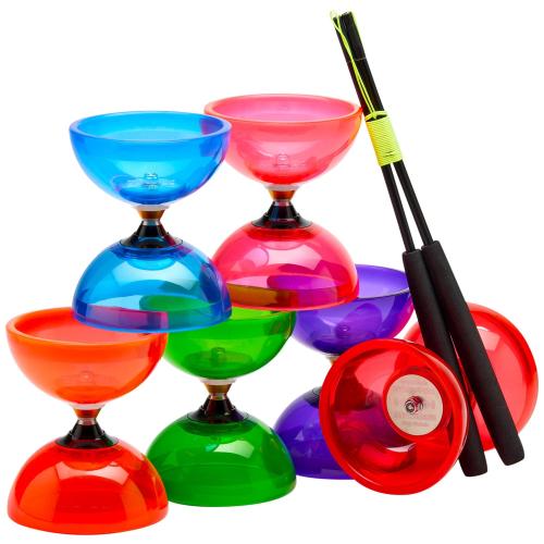 Preview: Schuldiabolo Orbit mit Freilaufachse und Handstäben - rot